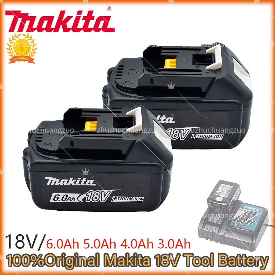 

18V 5.0Ah 6.0Ah Makita Original With LED lithium ion replacement LXT BL1860B BL1850 Makita rechargeable power tool battery 6000