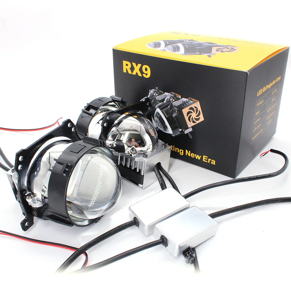 

2 PCS 2.5 Inch Bi-LED Retrofit Auto Lens LED projector for cars Headlights BMW E39 e65, w126 w211, mercedes s205 Universal Cars