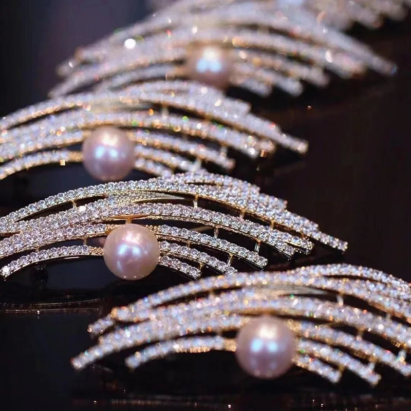 【Аксессуары DIY】Новая элегантная женская брошь с цирконом аксессуары для