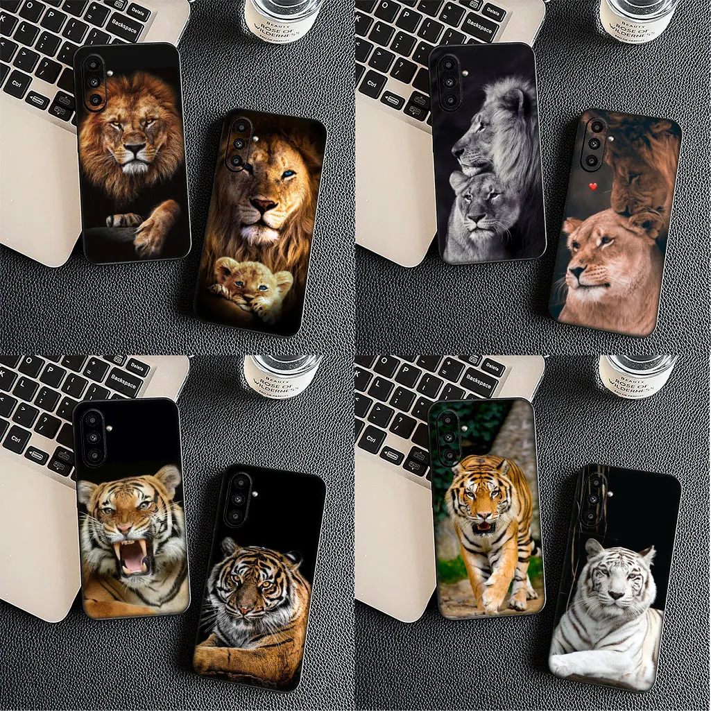 Фото Мягкий чехол с обои Lion Art Tiger для Apple iPhone 16 15 14 11 Pro Max SE2 SE3 7 8 Plus SE 2022 16+ 15+ Чехол для телефона №4