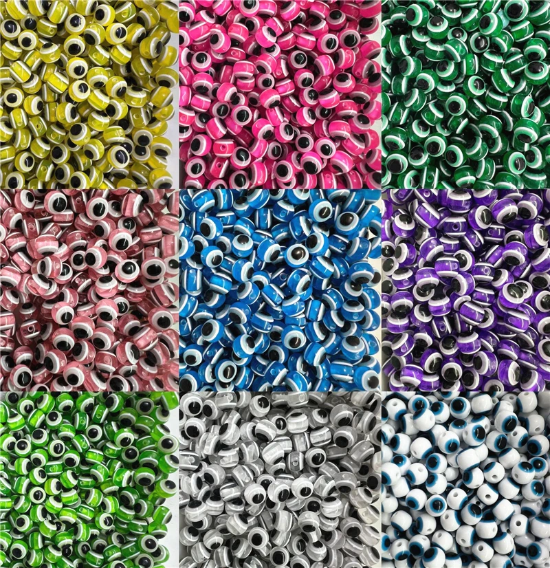 

Синие Бусины, эластичные браслеты от злых глаз, Винтажные бусины из сплава золотого цвета, женская мода, счастливая фотография, подарок