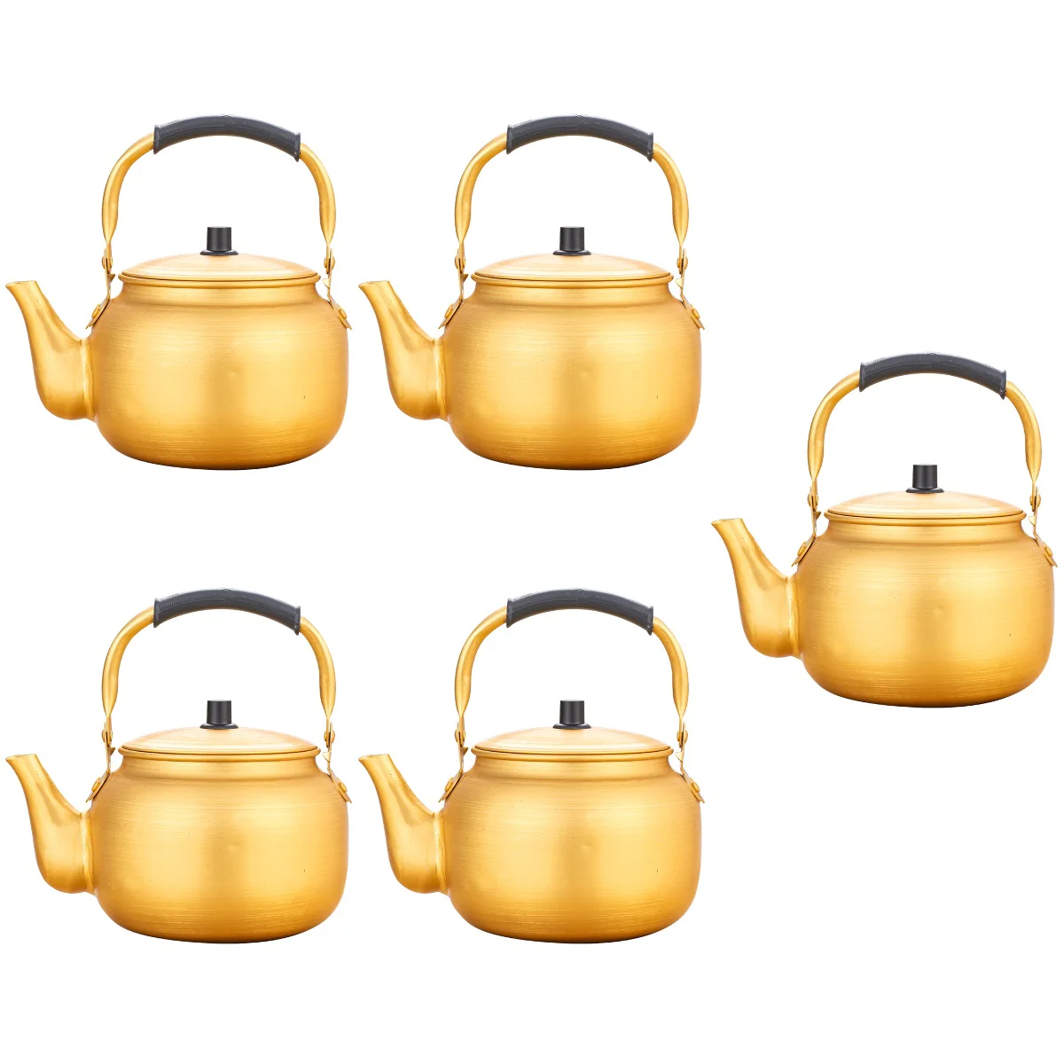 

5pcs Household Kettle Boiling Kettle Heating Pot Tea Kettle Practical Tea Pot