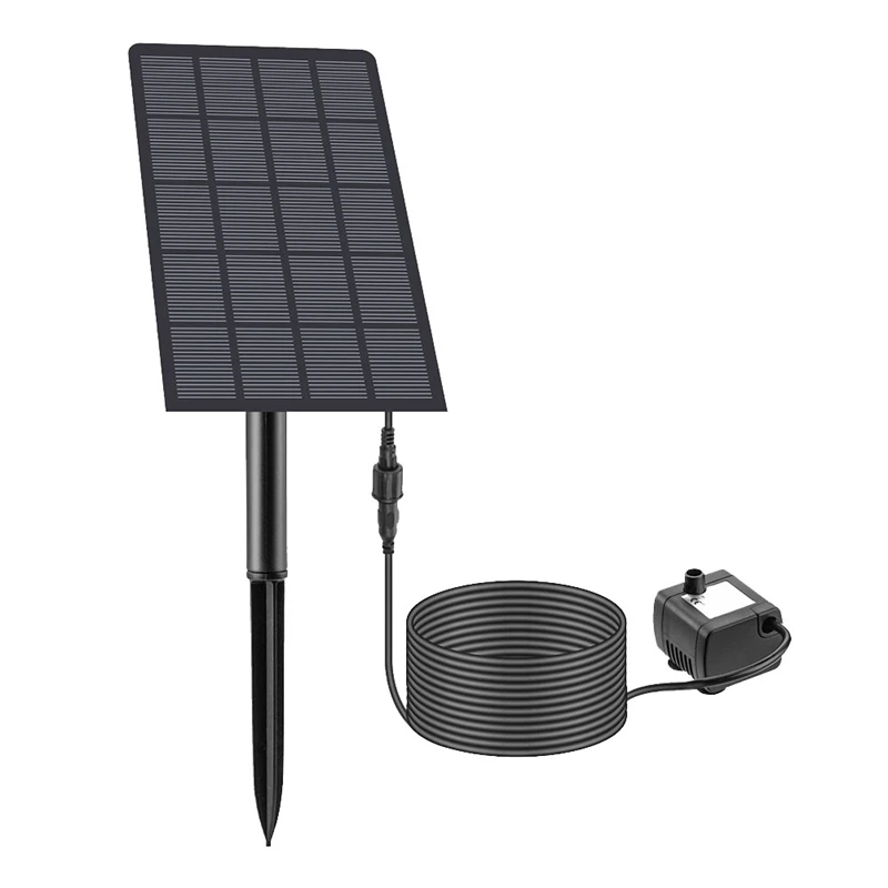 

180L/H Solar Power Fountain Pump Water Pump Black Plastic For Bird Bath Garden Backyard Pool Solar Powered Water Fountain Pump