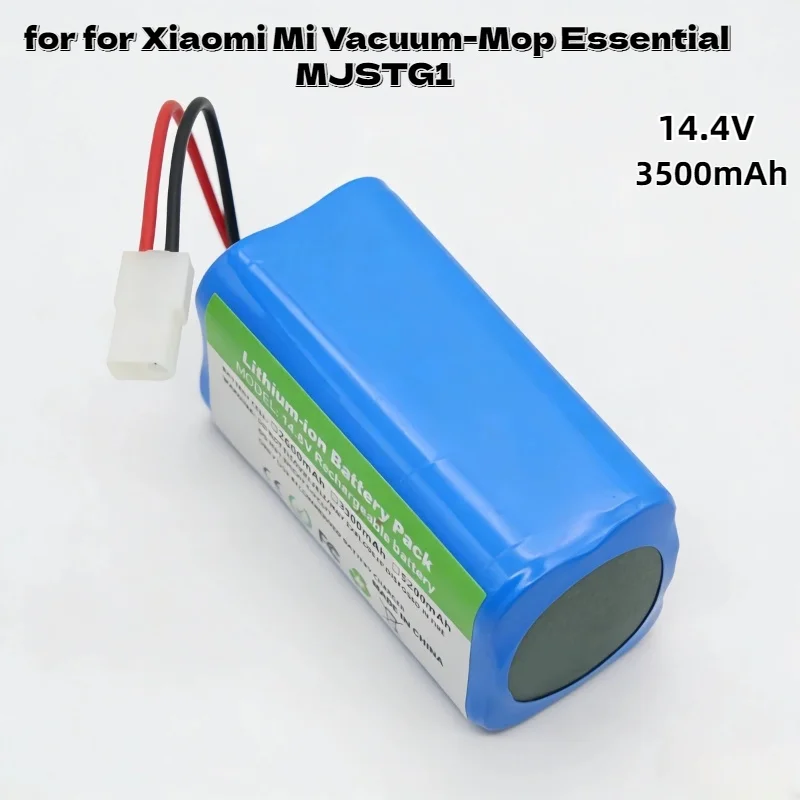 Фото Аккумулятор 14.4V 5200mAh с увеличенным сроком службы, литий-ионный, премиум-класса, для Xiaomi Mi Vacuum-Mop Essential MJSTG1 №1