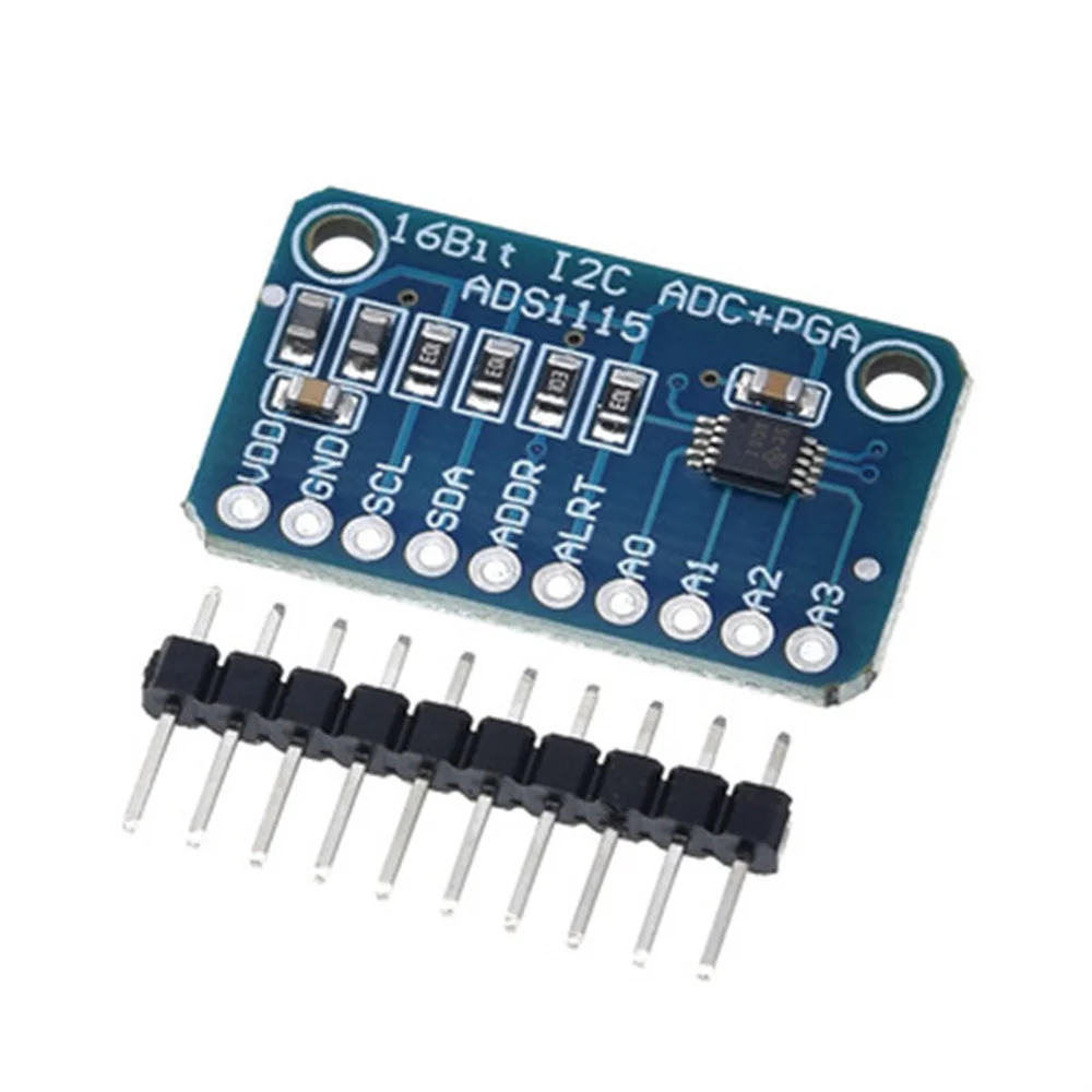 

16-битный I2C ADS1115 модуль ADC 4-канальный с усилителем Pro Gain RPi