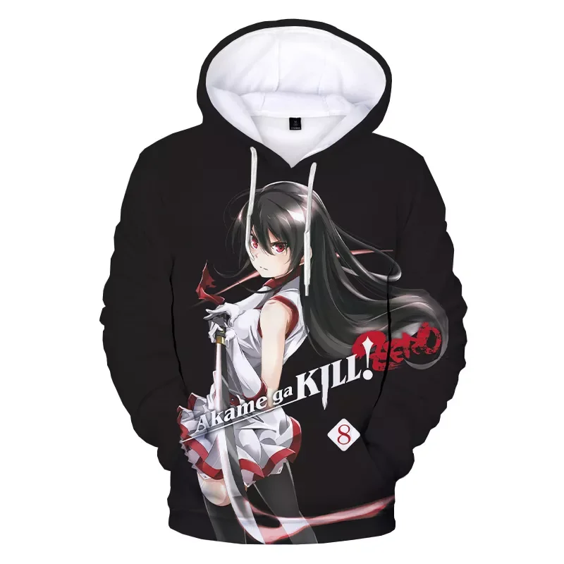 

NEW IN New Anime Akame Ga Kill 3D Print Hoodie Sweatshirts Boys Girls Fashion Casual Pullover Men Harajuku Streetwear Hoodies