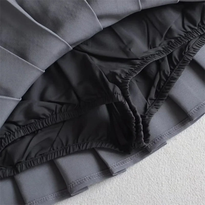 Новинка 2024 Женская ассиметричная плиссированная юбка KEYANKETIAN с поясом популярная