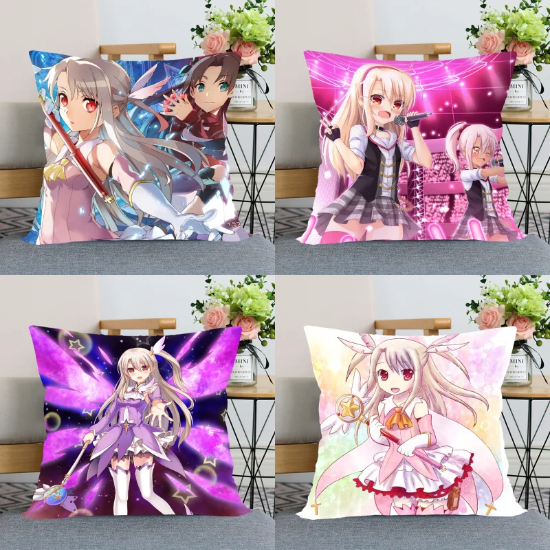 Fate kaleid Liner Prisma Illya чехол для подушки дома декоративный Шелковый Невидимый на