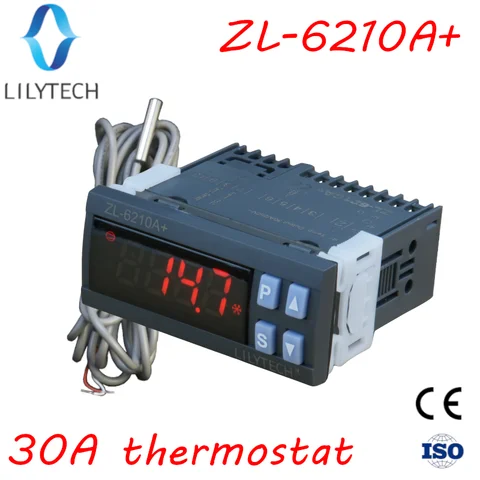 ZL-6210A +, выход 30A, регулятор температуры, цифровой термостат, Lilytech, умный регулятор температуры термостата, переключатель