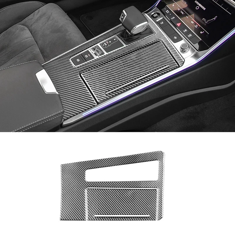 

Наклейки из углеродного волокна для панели центральной консоли, декоративная отделка, аксессуары для интерьера для A6 C8 2019-2023