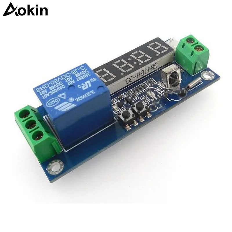 Программируемый Многофункциональный релейный модуль с задержкой времени 12 В