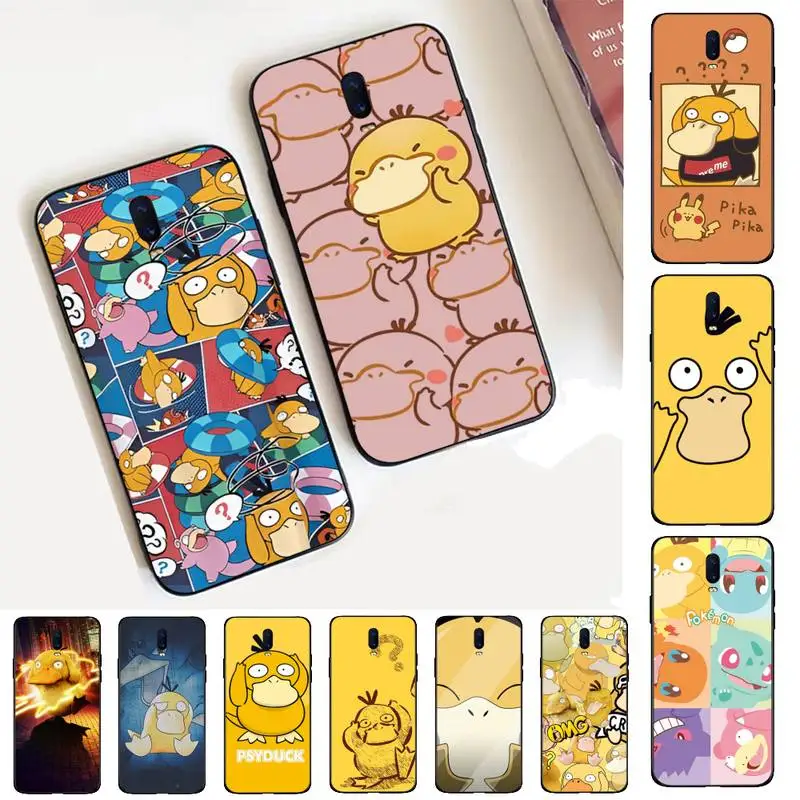 

BANDAI Pokemon psyduck Phone Case for Vivo Y91C Y11 17 19 17 67 81 Oppo A9 2020 Realme c3