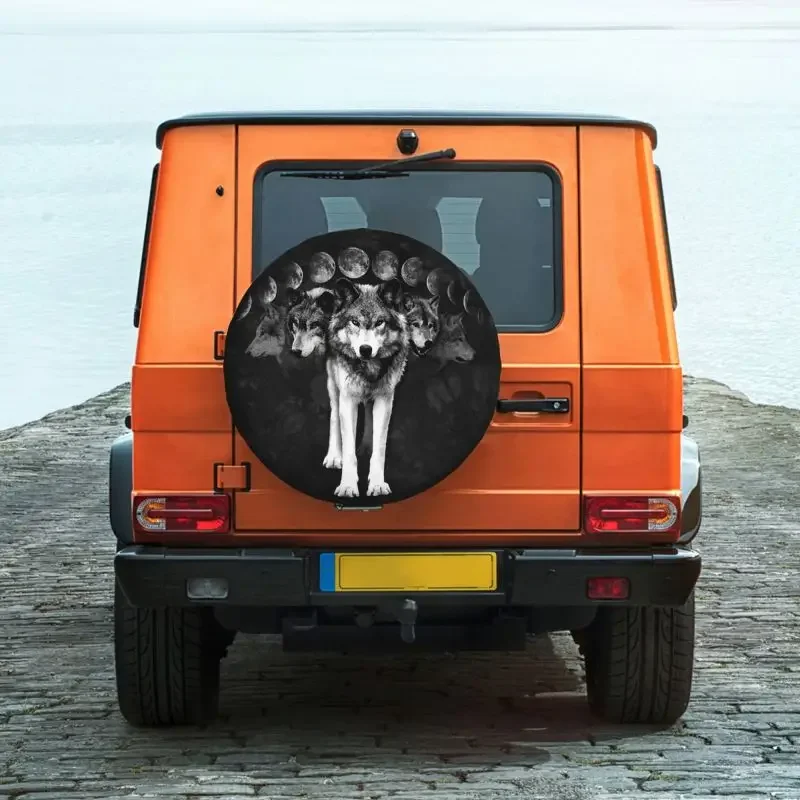 Чехол для шины с изображением животных запасное колесо полноприводного 4x4 SUV Wolf