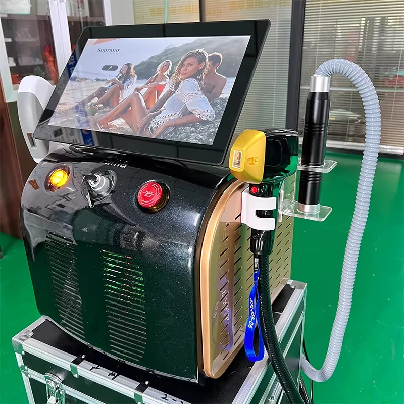 Бестселлер 4 в 1 диодный лазер Pico 808 карбоновый пилинг RF Ipl Nd Yag пикосекундный Opt