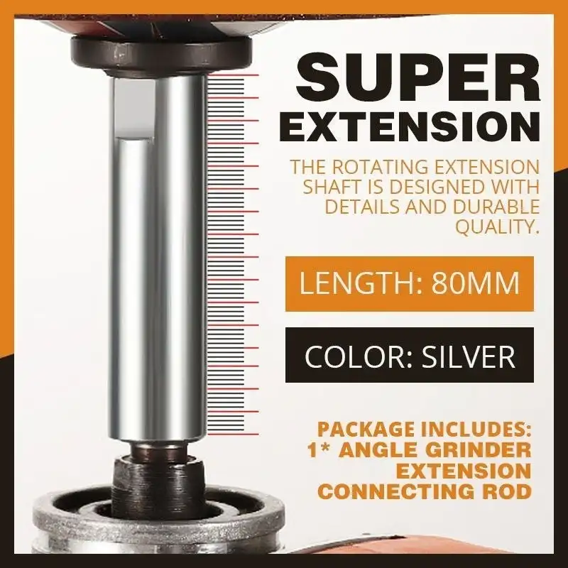 1PCS M10 thread adapter Extension rod 80mm Angle Grinder Connecting Rod For Polishing Pad Grinding Connection |