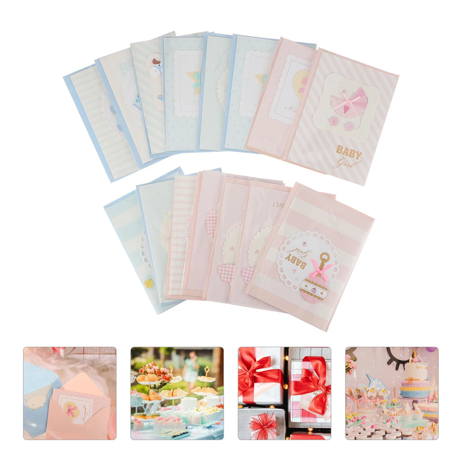 

Sets Adorable Baby Birthday Greeting Cards Useful Baby Shower Greeting Cards