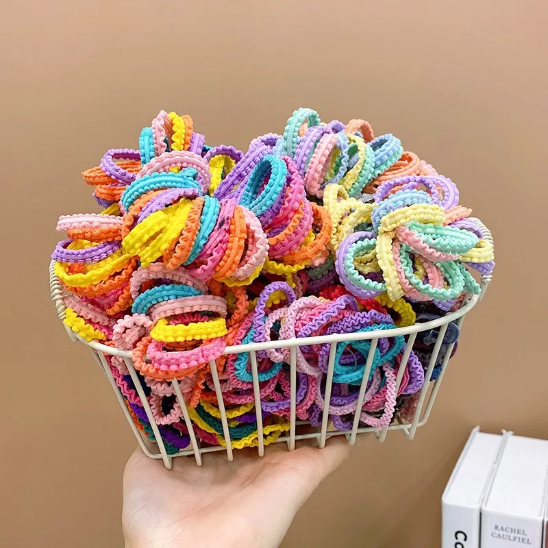 S Bold Thick Nylon Elastic Hair Bands Girls Hair Ornaments Baby Kid Scrunchies  Rope Ties Hair Accessories