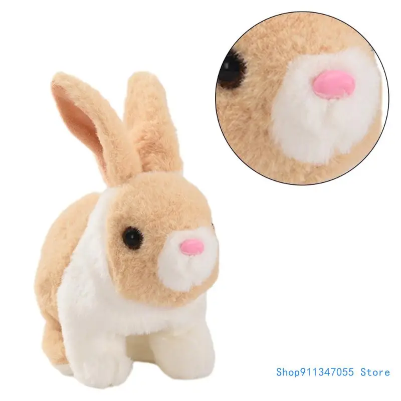 Электронная плюшевая игрушка-кролик для домашних животных детская