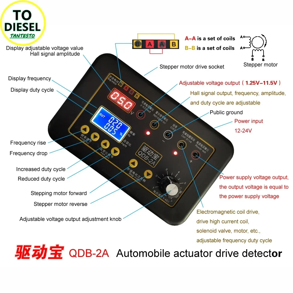 QDB-2A автомобильный детектор катушки зажигания CRIN инжектор электромагнитный