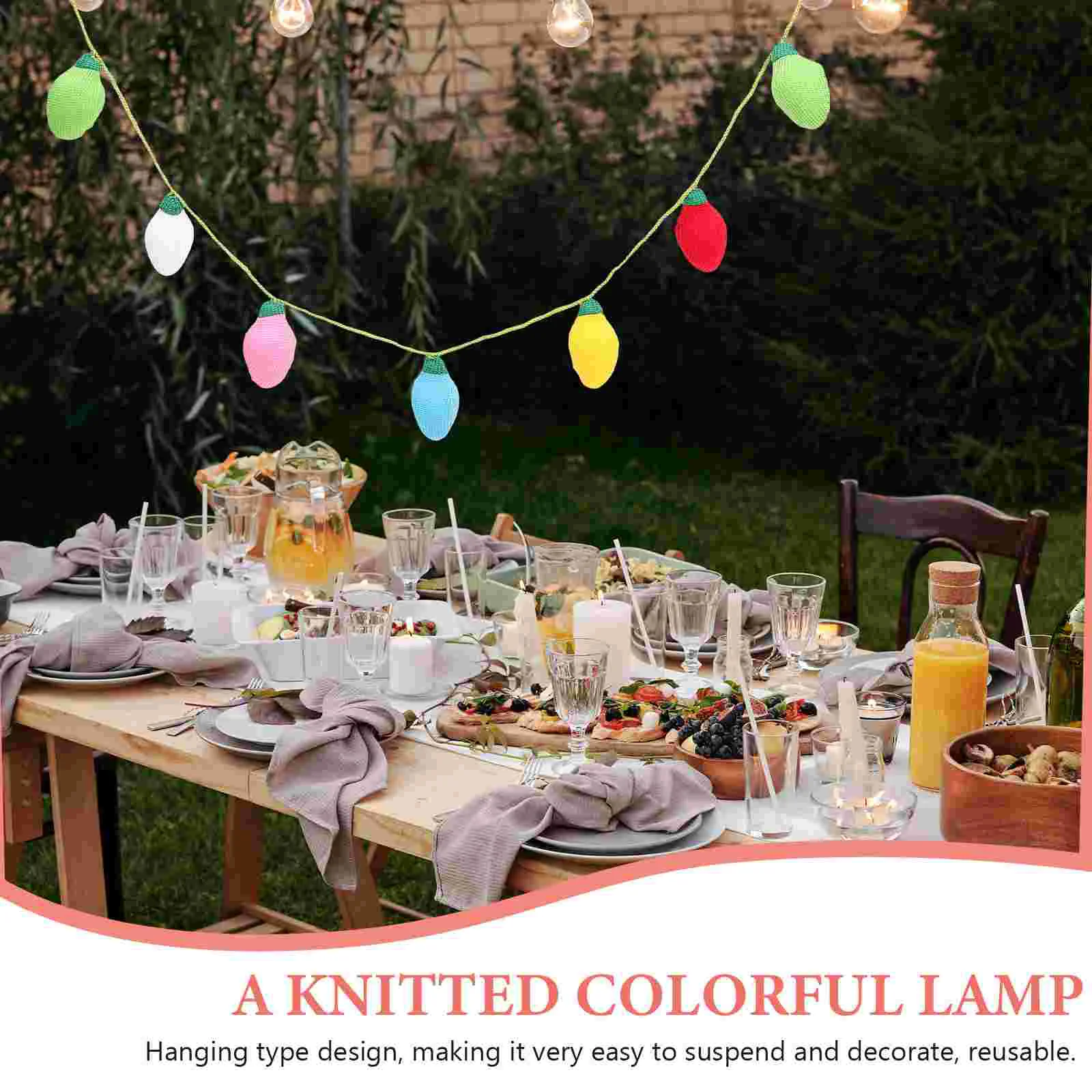 Красочная рождественская гирлянда Радужный фетровый баннер Украшение фонаря