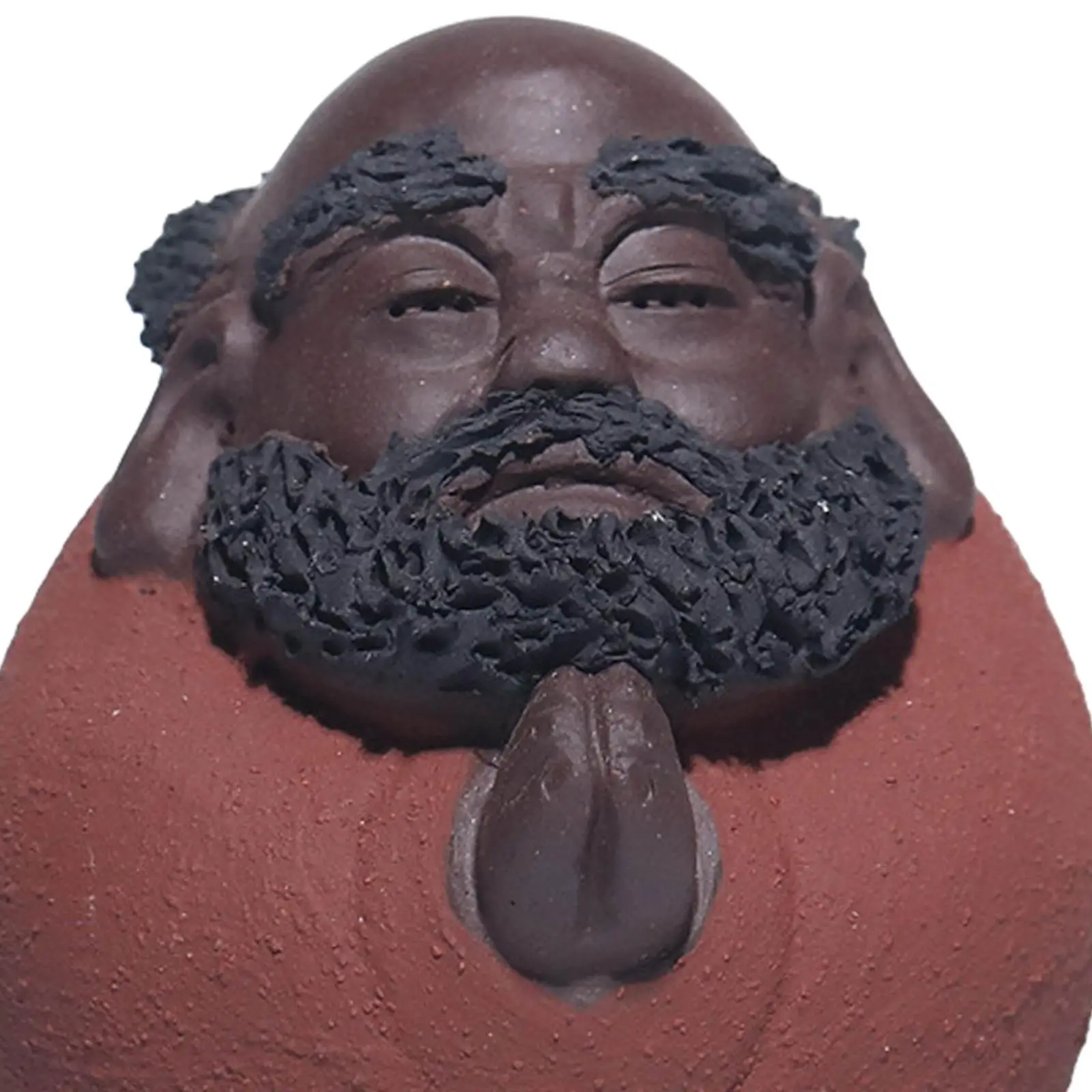 Bodhidharma Скульптура Мини-чайная фигурка домашнего животного Настольный орнамент