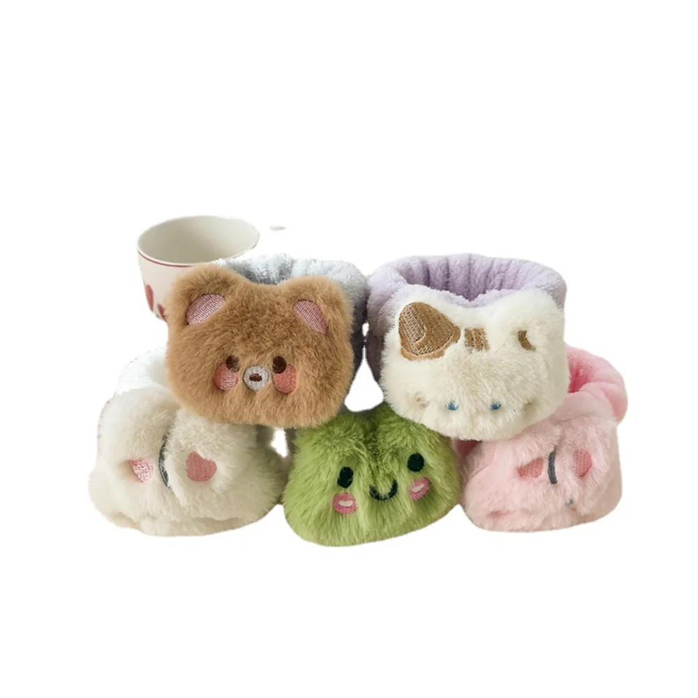 

Face-washing Artifact Soft Microfiber Towel Wristbands Moisture-proof Sleeve Wrist Strap Rabbit Hair Washes Face Unisex