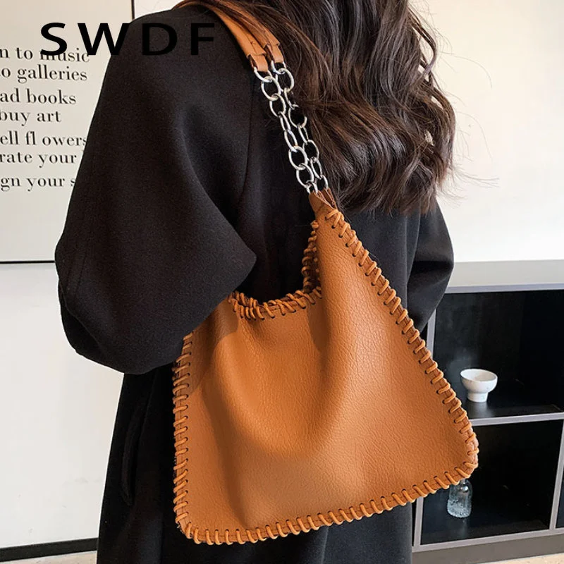 

Винтажные брендовые дизайнерские вместительные сумки на плечо, женская сумка и кошельки 2023, высококачественные женские повседневные сумки