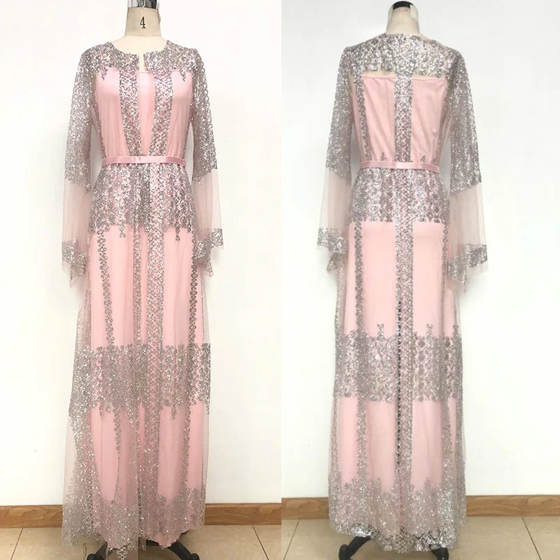Robe Dubai Islam Hijab Muslim Dress Abaya Caftan Marocain Qatar Oman Turkey Clothing 2 Pices African Luxury Femme Kimono Kaftan