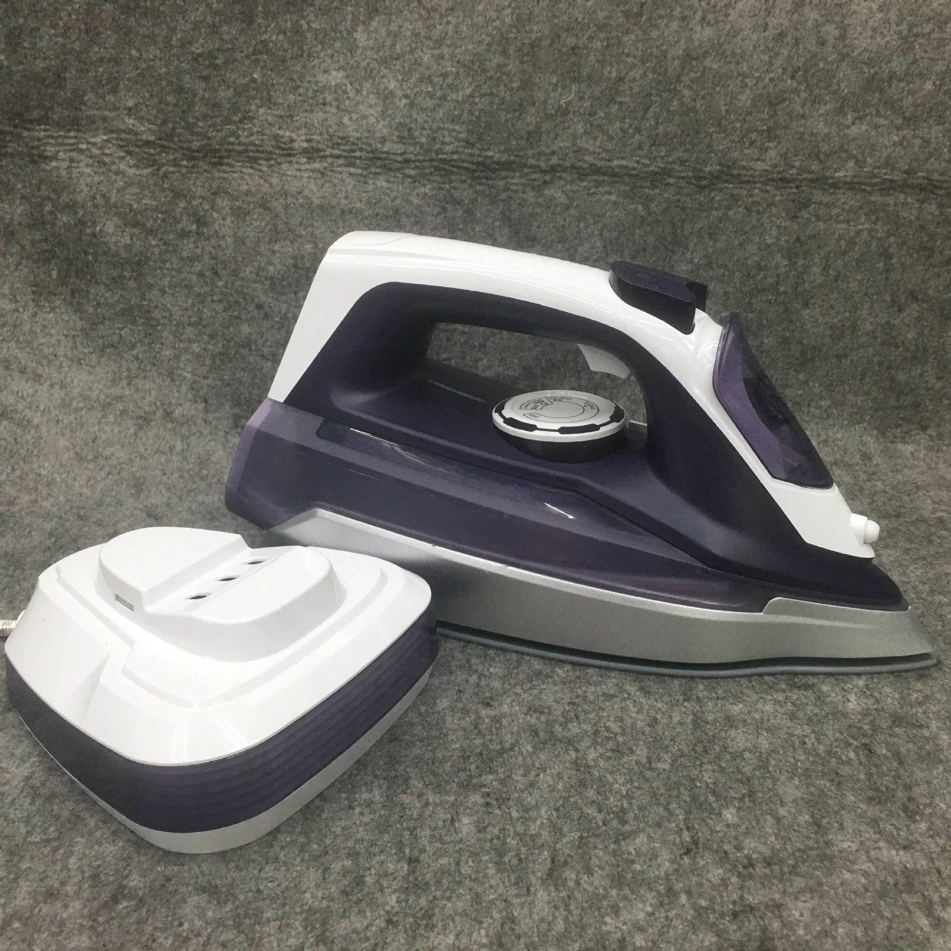 

Professional Clothes Steamer Cordless Steam Iron 2400W Overheat Safety Protection & Variable Steam Control