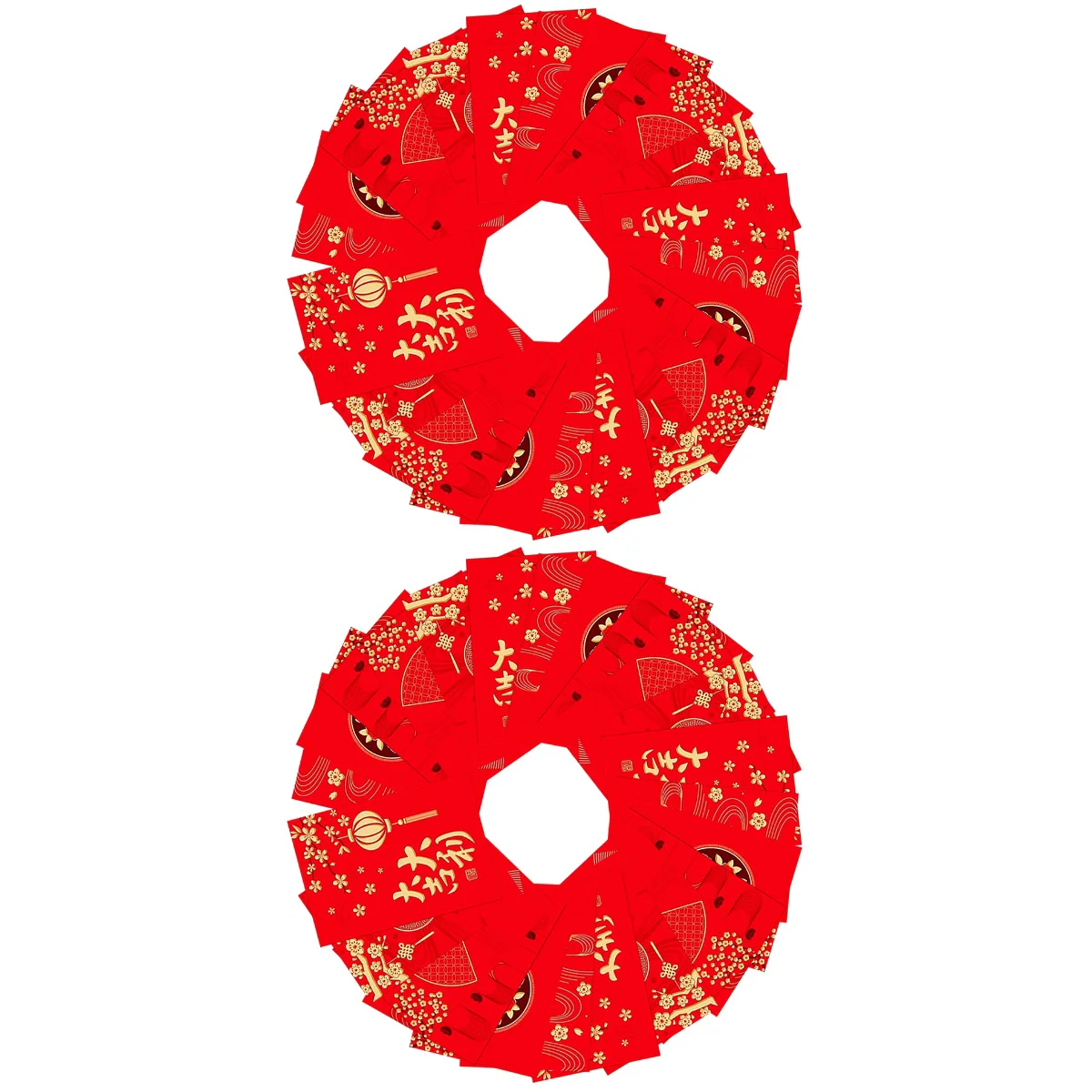 

72 Pcs New Year Spring Red Envelope Gift Card Envelopes Chinese Hongbao Wedding Money Bag Paper Pocket