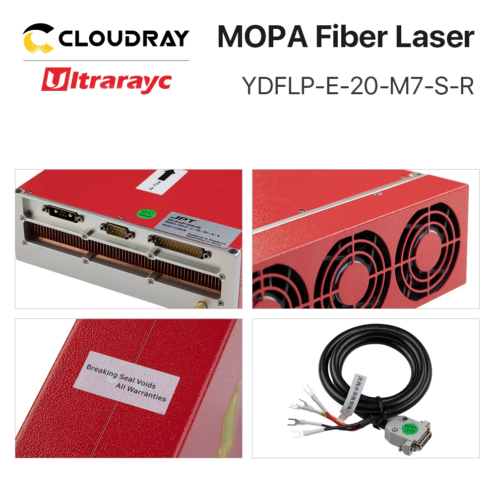 Ultrarayc 1064nm MOPA Fiber Laser Source  JPT M7 Series 20W-120W 2-350ns Pulse Duration for Fiber Laser Metal Color Marking enlarge