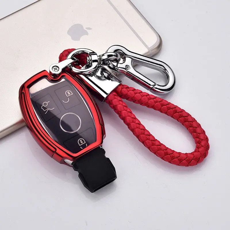 

Hight quality PC+TPU key case cover Key case protective shell holder for Mercedes benz A B R G Class GLK GLA w204 W251 W463 W176