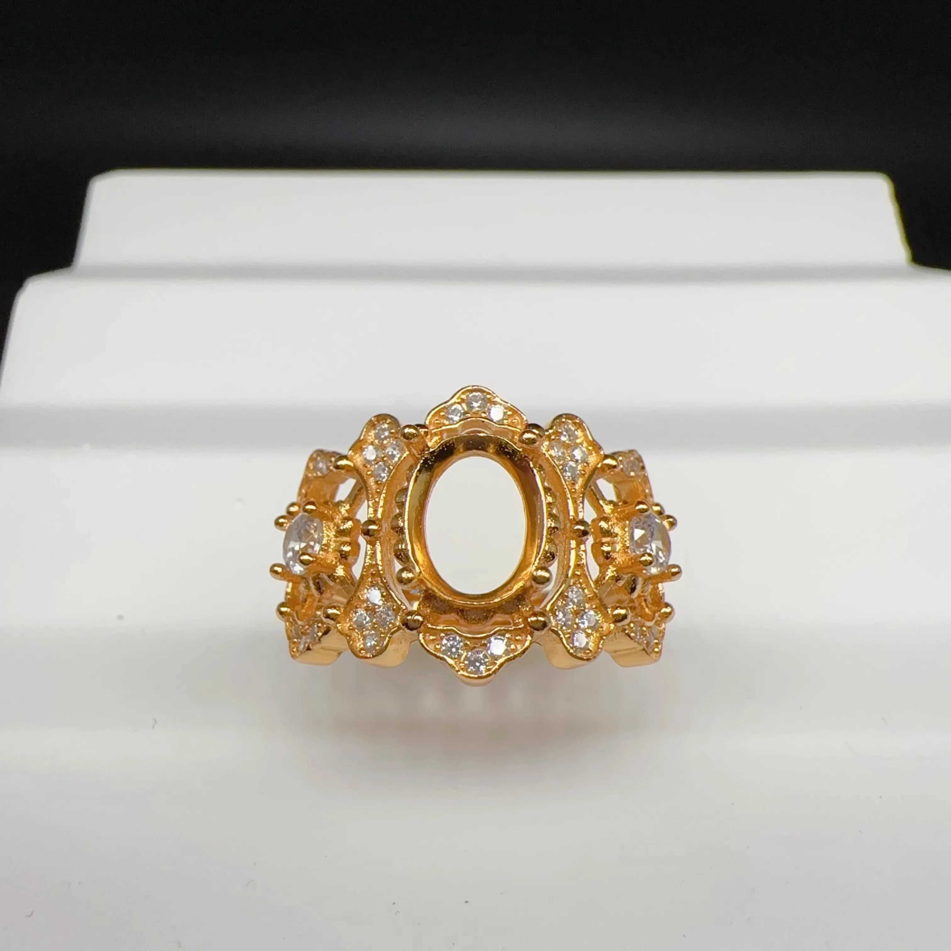 MeiBaPJ инкрустация Овальный 6*8 мм драгоценный камень модное кольцо Набор сделай сам