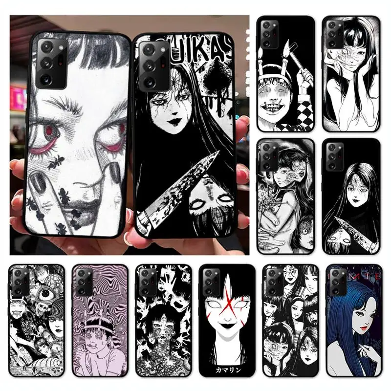 

Junji Ito Terror Horror Anime Phone Case for Samsung Note 20 Ultra 10 Pro 9 8 5 M51 M31 M30 S M20 M11 M10 A20S A32 Cover