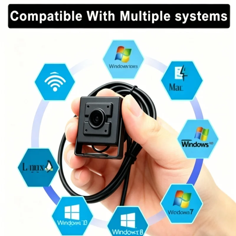 Фото Модуль камеры 5 МП 2K с автофокусом CMOS OV5693, USB UVC Plug & Play, веб-камера для ПК, совместимая с Creality Falcon 2, Xtool, Lightburn №5