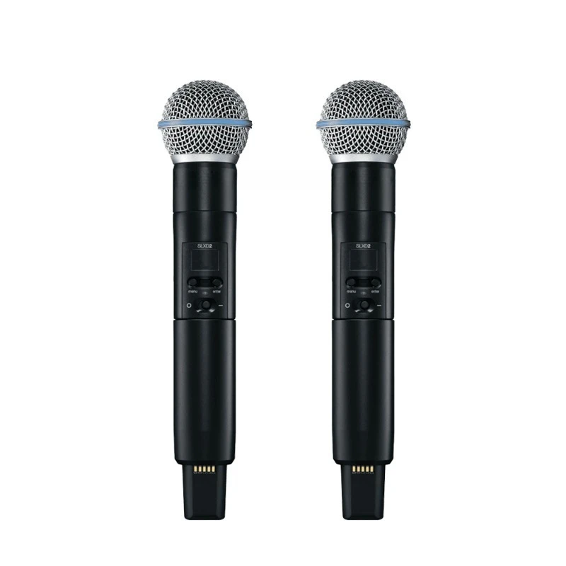 Фото Двухканальный беспроводной микрофон BETA58A SM 58 KSM8/9, профессиональный UHF-микрофон для церкви №4
