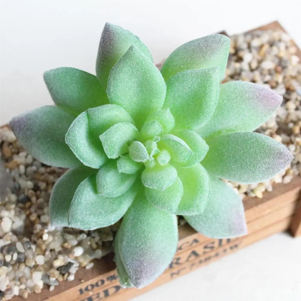 

1Pc Artificial Flower Mini Succulent Plant Vivid Color Unfading Real-like Home Decor Wedding Party Home Desk Bonsai Decor
