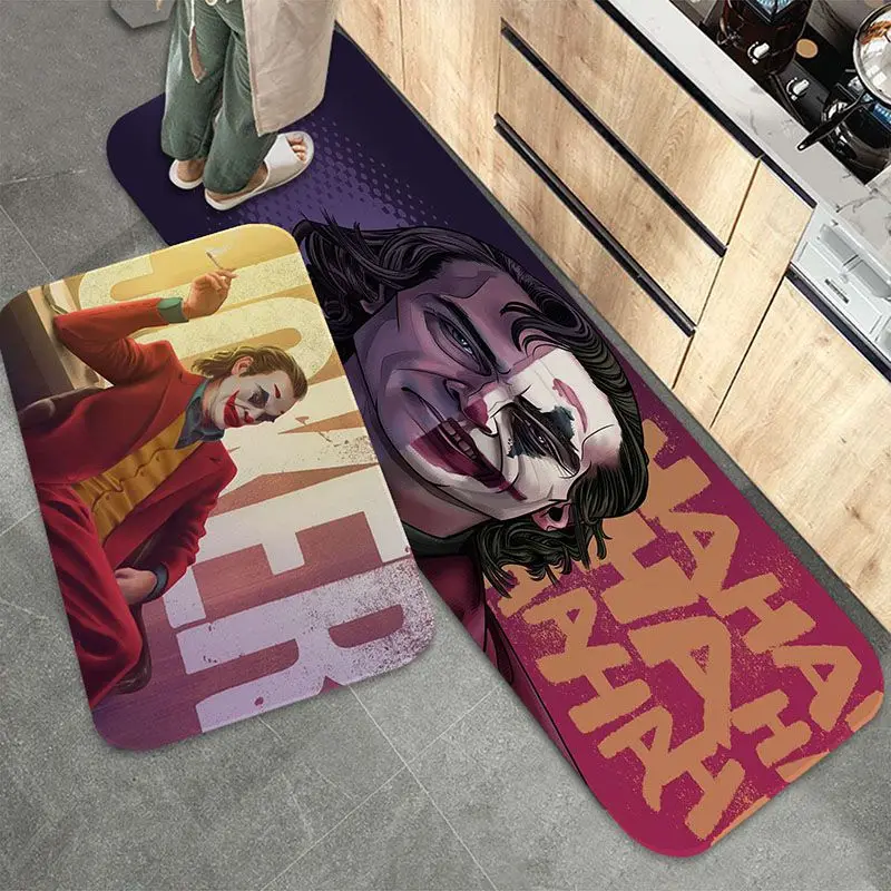 

Фланелевый напольный коврик с принтом клоуна и ужасов на Хэллоуин, декоративный ковер для ванной комнаты, нескользящий ковер для гостиной и...