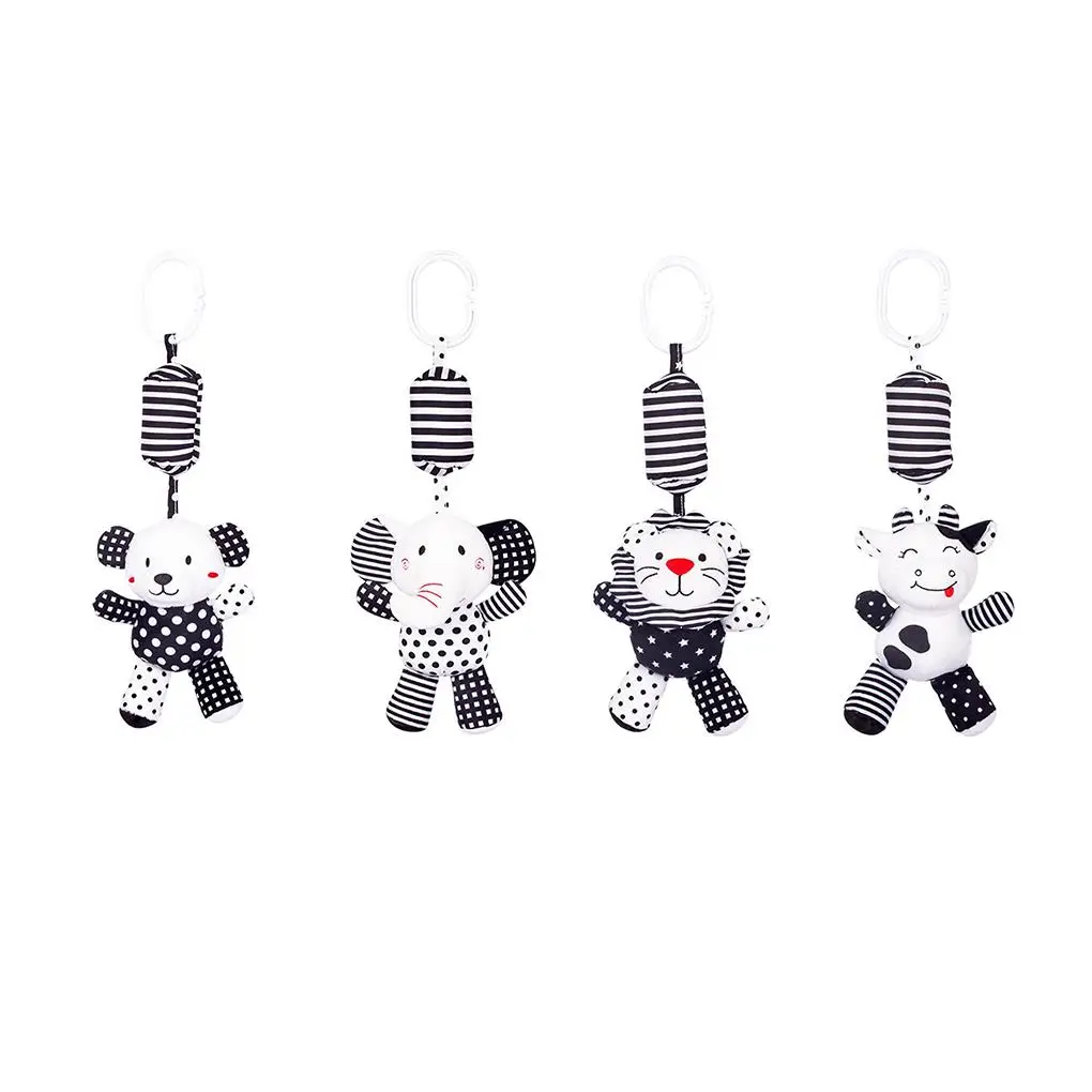 

Animals Soft Plush Baby Rattles Bed Bell Newborn Stroller Cute Mobile Rattle Toys Grab Ability Training Toy Elephant