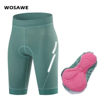 wosawe womens cycling bike shorts padded fashion padded girl spinning bike shorts lightweight breathable ergonomic design