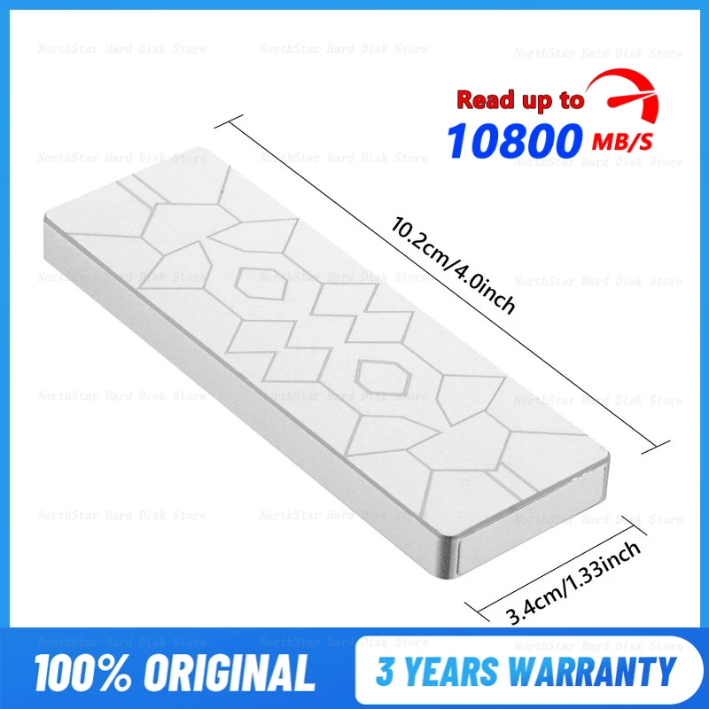 

High-speed External Hard Drive 1TB USB3.1 Interface Portable SSD 500GB External Storage Hard Disk Type-C SSD for Laptop Mac ps5