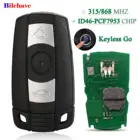 Bilключи с 3 кнопками без ключа Go 315 МГц868 МГц ID46 PCF7953, смарт-микросхема для BMW 35 серии CAS3 X5 X6 Z4 E70