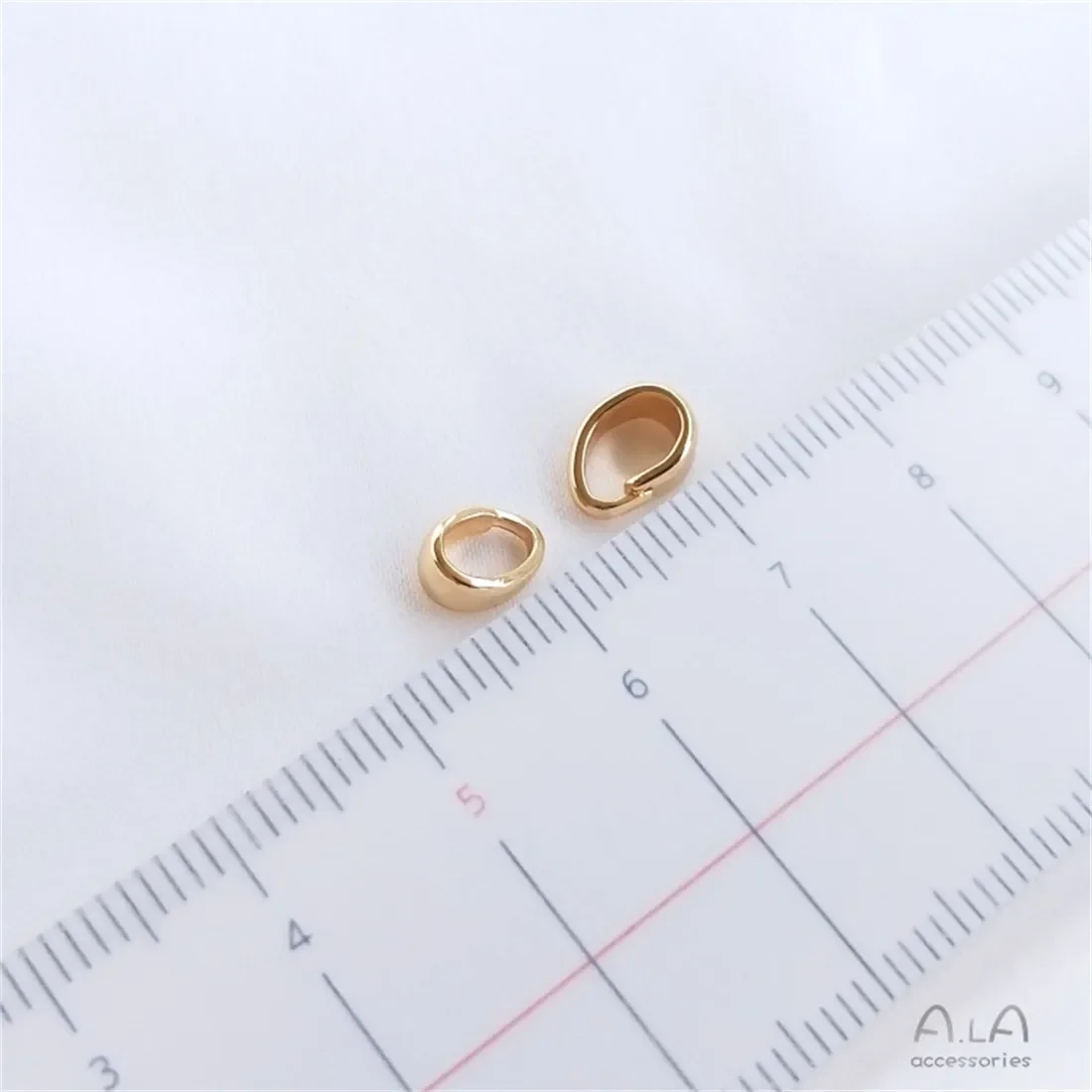 14k Copper Wrapped Genuine Gold Melon Seed Buckle Handcrafted DIY Jewelry Accessories Necklace Pendant Bead C047