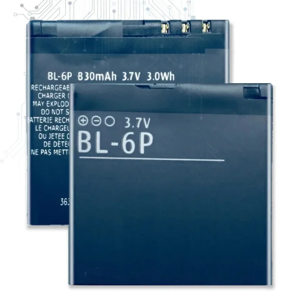 Сменный аккумулятор BL-6P для Nokia 6500C 6500 Classic 7900 Prism 7900P Bateria BL 6P BL6P 830 мАч + номер