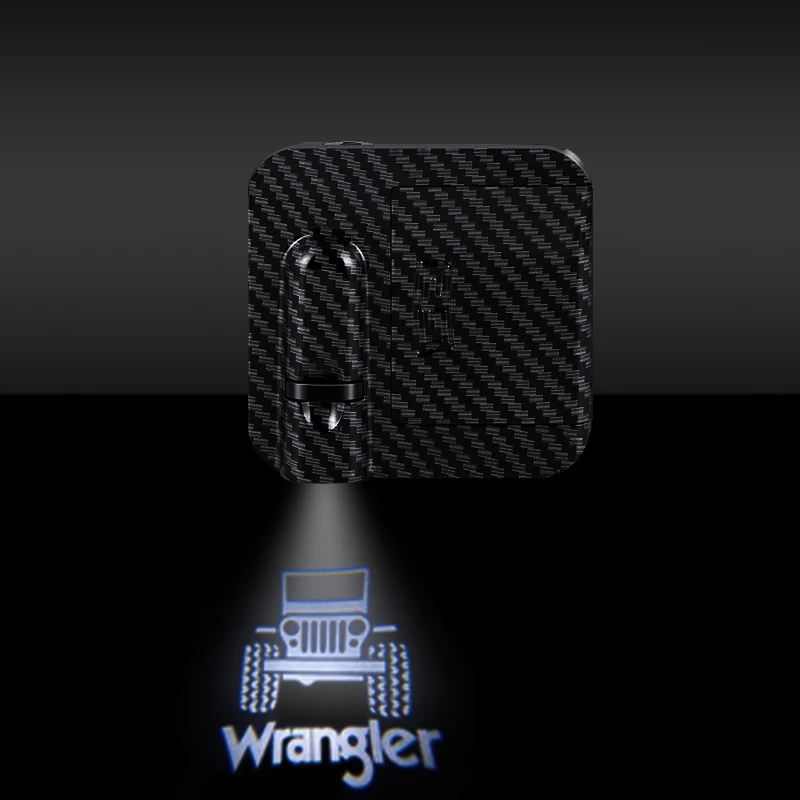 

Для Wrangler эмблема Renegade Patriot Grand Cherokee Sahara логотип автомобиля HD дверь приветственная лампа проектора Led 1/2 шт.