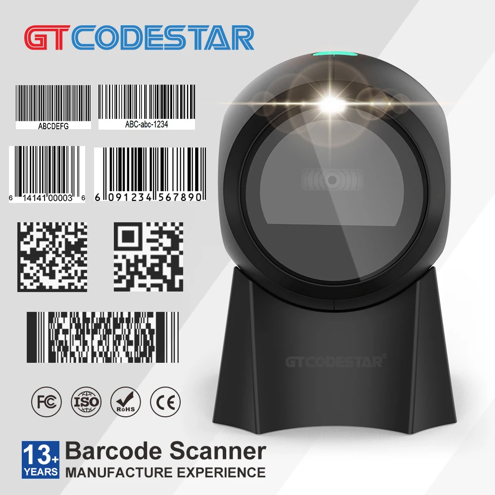 Сканер штрих-кода GTCODESTAR 1D 2D для супермаркета