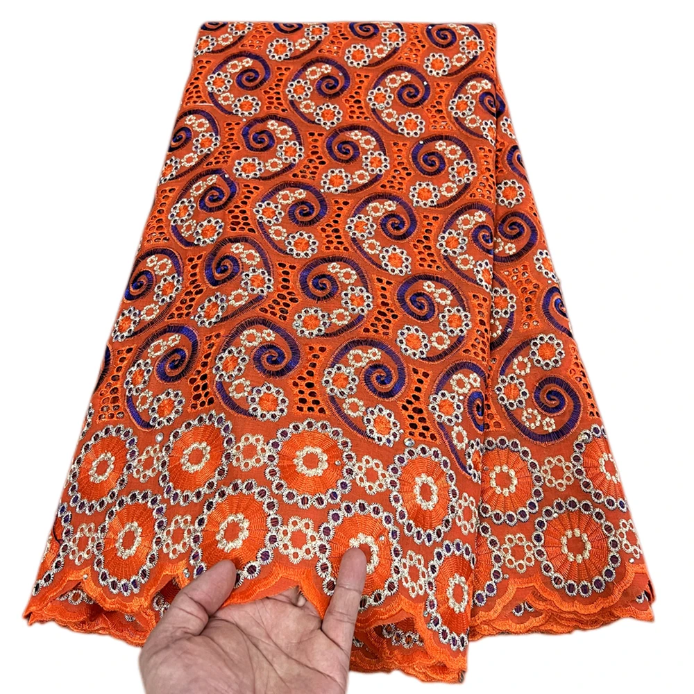

LJ Красивый хлопковый текстиль, мягкие высококачественные вышитые женские платья, африканские платья Asoebi, шитье вуали, кружева для женщин