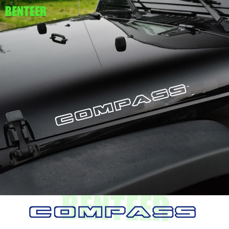 

Виниловая наклейка для Jeep Compass, автомобильные аксессуары, 2 шт.