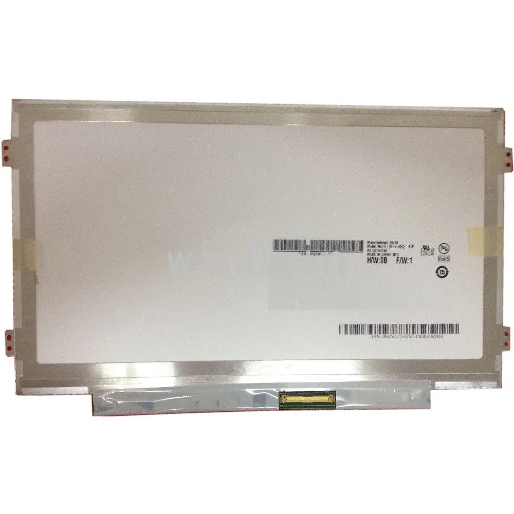 Светодиодный дисплей B101AW02 V.0/V.3, 10,1 дюйма, 1024х600, тонкий, для замены дисплеев CLAA101NB03A, N101L6-L0D