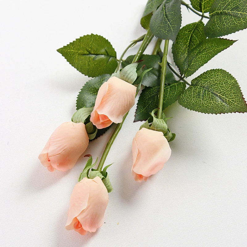 

10Pcs Feel Rose Flower Bud Moisturizing Rose Artificial Flowers for Home Wedding Bouquet Party Event Decor Flower Arrangement